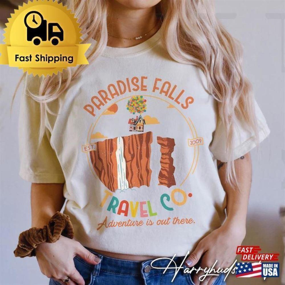 Retro Disney Up Paradise Falls Adventure Movie Fan T-Shirt